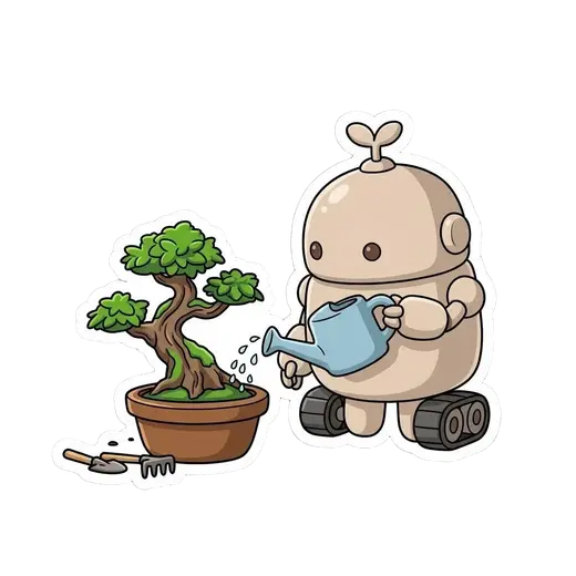 Die-cut sticker example
